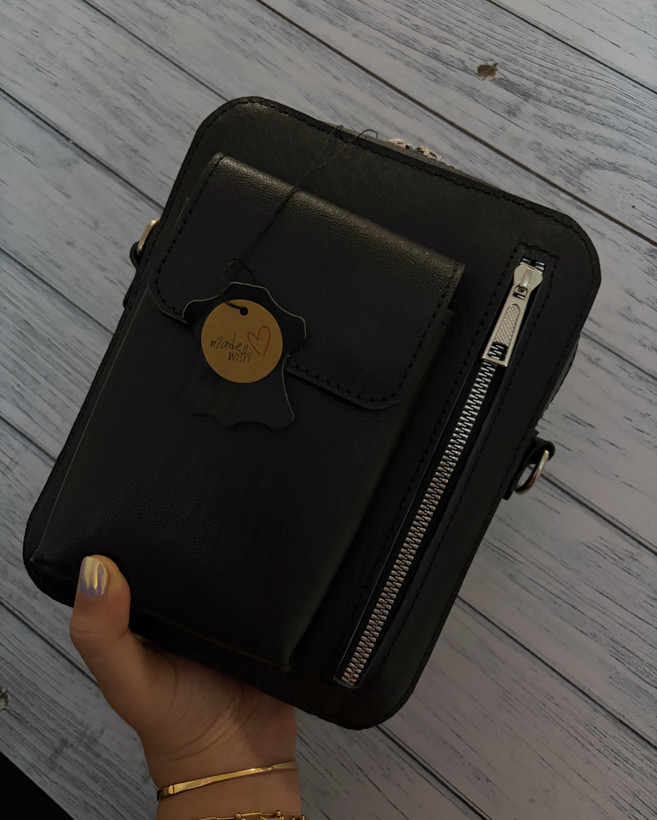 کیف دوشی مردانه چرم طبیعی دستساز t419
